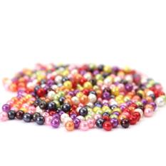 AC 500 Pcs Campuran Warna Round Glass Pearl Manik-manik Longgar 4mm Spacer Cocok Perhiasan Kerajinan-Internasional