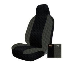 Adepe sarung jok mobil Honda Brio ( Black - Grey )