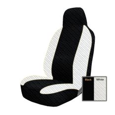 Adepe sarung jok mobil Honda Brio ( Black - White )