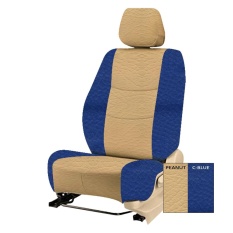 Adepe sarung jok mobil sporty All new avanza 2012s.d2015 AirBAg Allsheet (Peanut-C.Blue)C