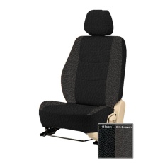 Adepe sarung jok sporty mobil New Xenia 2007-2011( black - DK. Brown )