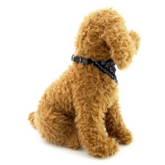 Adjustable Pet Dog Cat Bandana Scarf Collar Cetak Segitiga Hitam, Bandung Photo: “Kucing For Anjing Kecil-Intl