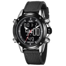 AIDSI MY-1603-1 Men's Double Show Waterproof Luminous Outdoor Sports Electronic Form Black &Grey - intl