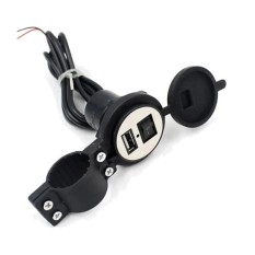 Aimons - USB Charger Motor Waterproof Cas HP di motor - Random Colour