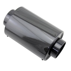 Air Intake Serat Serat Serat Karbon + Filter Internal Element + Tabung (Hitam)-Intl