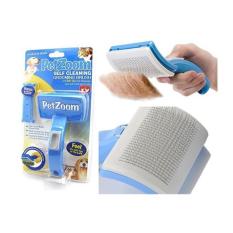 AIUEO Pet Zoom Self Cleaning Brush Sisir Kucing dan Anjing - 1 Pcs