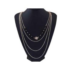 Aksesoris Kalung Multilayer Chain Mix (Gold) - RKL7513