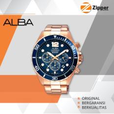 Alba Active Chronograph Jam Tangan Pria - Tali Stainless Steel - AT3904X1