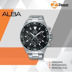 Alba Active Chronograph Jam Tangan Pria - Tali Stainless Steel - AT3907X1
