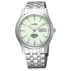 Alba AXND57X1 - Jam Tangan Pria - Tali Logam - Analog Quartz - White Silver