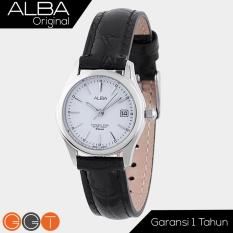 Alba Fasion White Dial With Leather Strap - Jam Tangan Wanita - AXU035X1