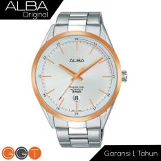 ALBA Jam Tanga Pria - Stainless Steel Strap - Quartz Movement - Silver Dial - AS9D30X1