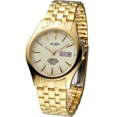 Alba - Jam Tangan Pria - Gold-Gold - Stainless Steel - AXND46X1