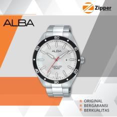 Alba Analog Jam Tangan Pria - Tali Stainless Steel - AG8G89X1