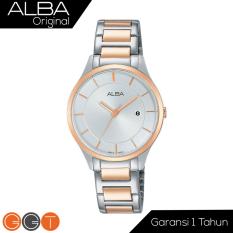 Alba - Jam Tangan Wanita Analog - Starp Stainless Stell - AH7L10x1 - Gold Silver