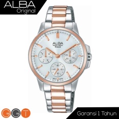 Alba - Jam Tangan Wanita Analog - Starp Stainless Stell - AP6484X1 - Silver Gold
