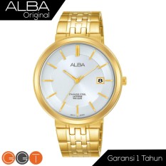 Alba Jam Tangan Pria Alba Prestige Man Gold - White Dial Sapphire Crystal Stainless Steel AS9D72X1