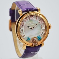 Alexandre Christie 2391L Jam Tangan Wanita Kulit Ungu
