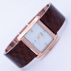 Alexandre Christie 2526 - Jam Tangan Wanita - AC 2526 - Rose Gold Brown - Acrylic - Anti Air