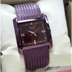Alexandre Christie AC2564LD Original Jam Tangan Wanita Stainless Steel Ungu