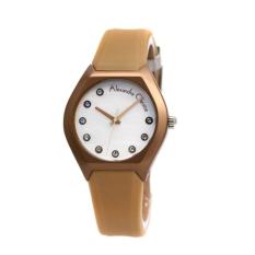 Alexandre Christie - AC2604LH - Jam Tangan Wanita - Karet- Coklat Tua