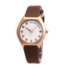 Alexandre Christie - AC2604LH - Jam Tangan Wanita - Karet- Coklat Tua