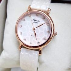Alexandre Christie AC2609 Jam Tangan Wanita Strap Mika Putih