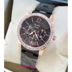 Alexandre Christie AC2645 Jam Tangan Wanita Stainless Steel Hitam Rosegold