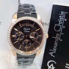 Alexandre Christie AC2645L Jam Tangan Wanita Stainless Steel Hitam Rosegold