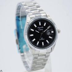 Alexandre Christie AC5007 Jam Tangan Wanita Stainless Steel Silver Hitam