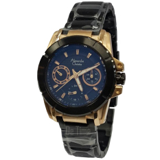Alexandre Christie AC6224LB-C Jam Tangan Wanita Stainless Steel Hitam Rose Gold