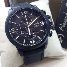Alexandre Christie AC6280MC Jam Tangan Pria Strap Leather Hitam