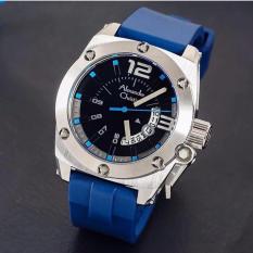 Alexandre Christie AC6456M Jam Tangan Pria Strap Rubber Biru Silver