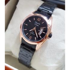 Alexandre Christie AC8289LC Jam Tangan Wanita Stainless Steel Hitam Rosegold