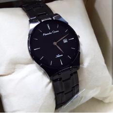 Alexandre Christie AC8536 100% Original Jam Tangan Wanita Stainless Steel Hitam Lis Putih
