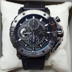 Alexandre Christie AC9205 Jam Tangan Pria Strap Leather Hitam