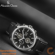 Alexandre Christie Chronograph Jam Tangan Pria Tali Kulit Analog Quartz AC6267