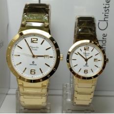 Alexandre Christie Jam Tangan Couple Alexandre Christie AC8313MD/LD Sapphire Gold Stainless Steel