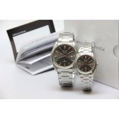 Alexandre Christie - Jam Tangan Couple - White or Black - Stainless Steel Strap - AC8500 - Limited Edition