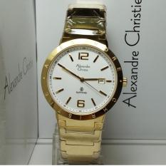 Alexandre Christie Jam Tangan Pria Alexandre Christie AC8313MD Sapphire Gold Stainless Steel
