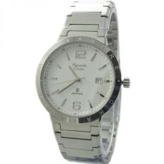 Alexandre Christie-Jam Tangan Pria-Sapphire Silver White Stainless Steel- AC8313MSW