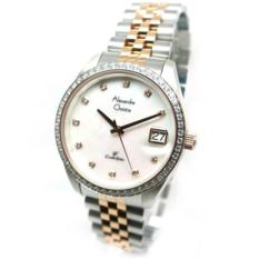 Alexandre Christie - Jam Tangan Pria - Silver Komb Rosegold-Putih Oyster - Stainless Steel - 5008
