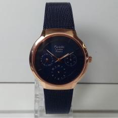 Alexandre Christie Jam Tangan Wanita Alexandre Christie AC6245BF Tranquility Blue Rosegold Stainless Steel