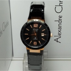 Alexandre Christie Jam Tangan Wanita Alexandre Christie AC8313LD Sapphire Black Rosegold Stainless Steel