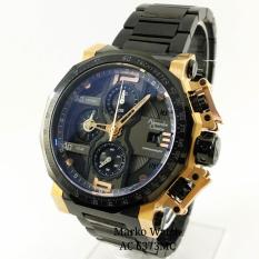 Alexandre Christie Original AC 6373MC PLAT HITAM CASING GOLD RANTAI HITAM