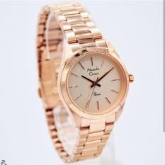 Alexandre Christie Original-AC2658-Jam Tangan Wanita-Stainless Rose Gold