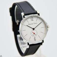 Alexandre Christie Original-AC8458-Jam Tangan Wanita-Kulit Black White