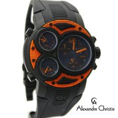 Alexandre Christie Triple Time - Jam Tangan Sport Pria - Full Rubber - AC6324MTV