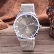 Alexandre Costie Original Brand, Jam Tangan Pria - Body Silver - Black Dial - Stainless Stell Mesh Band - AC-RT-5266A-G-TGL-SB-Stainless Steel Mesh Band-CL