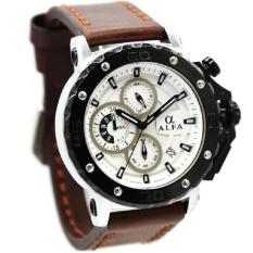 Alfa 33019M Jam Tangan Pria Leather Strap